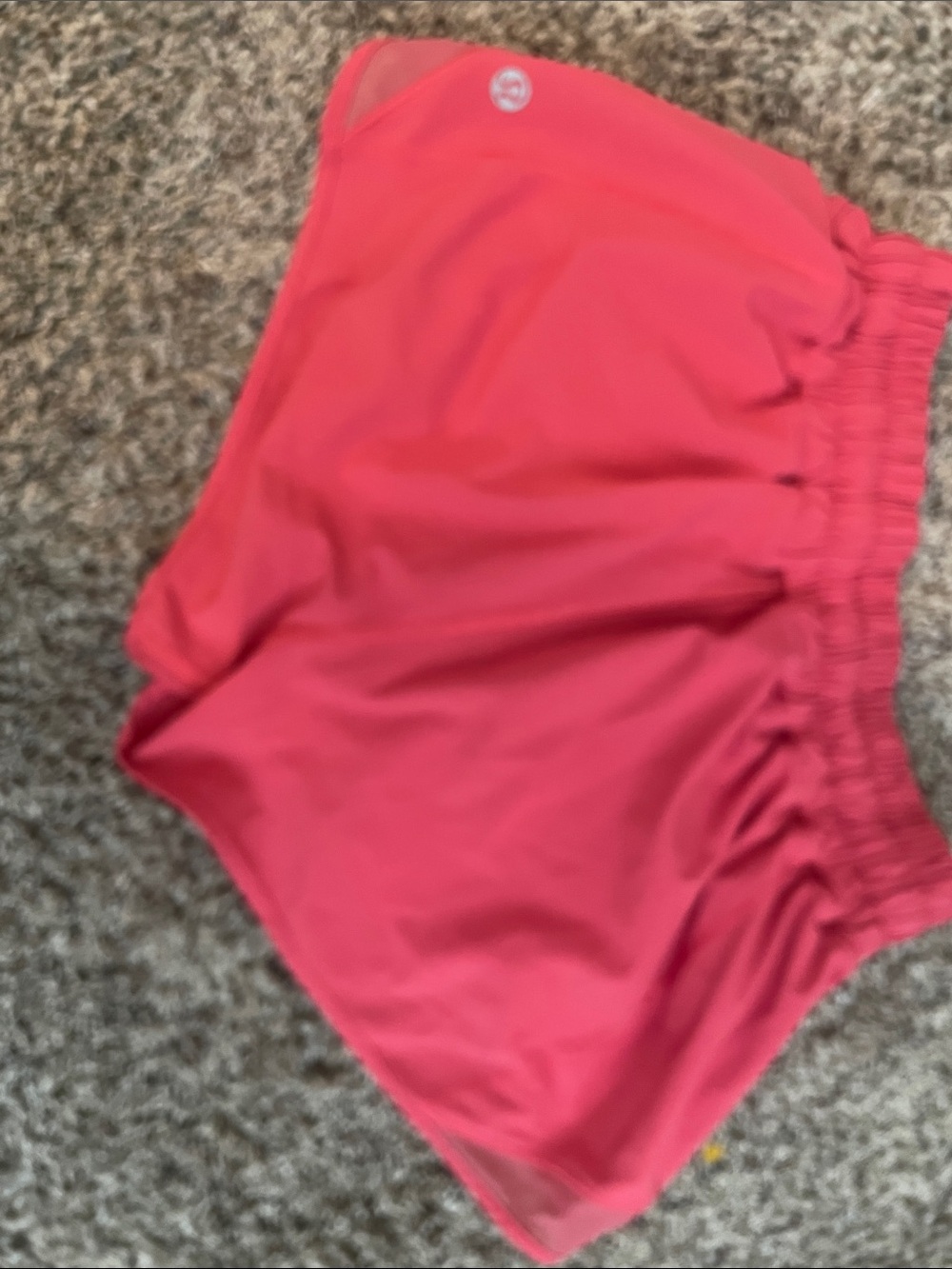 lululemon athletica Coral-Red Athletic Shorts